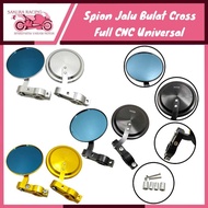 Jalu Oval Jumbo Mirror RZM Model Universal Oval Bar End Mirror All Motorcycles