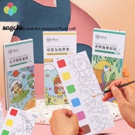 ANGCHI Coloring Book Set With Paint and Brush Diy Bookmarks Graffiti Picture Book Watercolor Papers School Art Supplies Doodle Book Gouache Graffiti Picture Book Blank Doodle Book Set Gouache Picture Book Watercolors Coloring Books