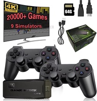 M8 Video Game Console 64G 4K HD with 20,000 Built-in Games, Wireless Controller, TV Game Stick, Retr