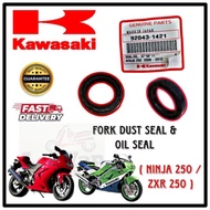 FORK OIL SEAL & DUST SEAL SET KAWASAKI NINJA 250 ( 2008-2012 ) & ZXR 250 HIGH QUALITY PRODUCT 🔥