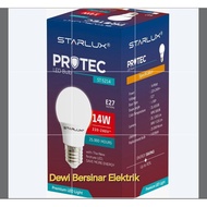 CAHAYA Starlux Protec LED Buld Light 14W White SNI E27 - 14W LED Light Energy Saving White Light - L