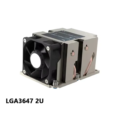 Quiet 2U Server Active Intel 2nd Gen Intel Xeon Scalable Processors FCLGA3647 Narrow ILM CPU Cooler