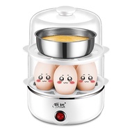 One Piece Dropshipping Lingrui Double-Layer Egg Steamer Multi-Functional Small Steamed Egg Boiling Pot Stainless Steel M