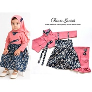 CHAVA GAMIS dress baju bolero hijab pakaian anak bayi perempuan cewek pergi jalan lucu cod owen baby
