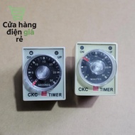 CKC AH3-3 time relay comes with base, time relay, timer CKC AH3-3 220V.