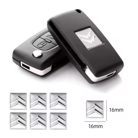 14mm Car Key Emblem Stickers Auto Control Key Logo Accessories For Citroen C1 C2 C3 C4 C5 X7 Berling