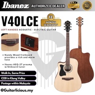 Ibanez V40LCE V Series Left Handed Acoustic Electric Guitar with Preamp , Open Pore Natural ( V40L-CE / V40LHE / V40EQ )