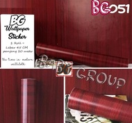 Wallpaper Stiker Dinding Motif Dan Karakter Premium Higth Quality Size 45cm X 10M TRIPLEX MERAH GH051 GH052