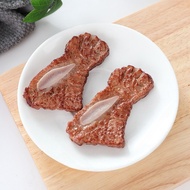 Artificial Cooked Steak Fake Beef Slices Beef Short Ribs Kitchen Decoration Photography Props