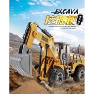 BABYHEROES Remote Control Excavator Toy CX383-W | RC Construction Truck for Kids | Rechargeable Toy 