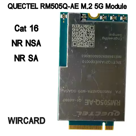 RM505Q-AE 5G Sub-6 GHz M.2 Module NSA and SA Module DL Cat 16 / UL Cat 18