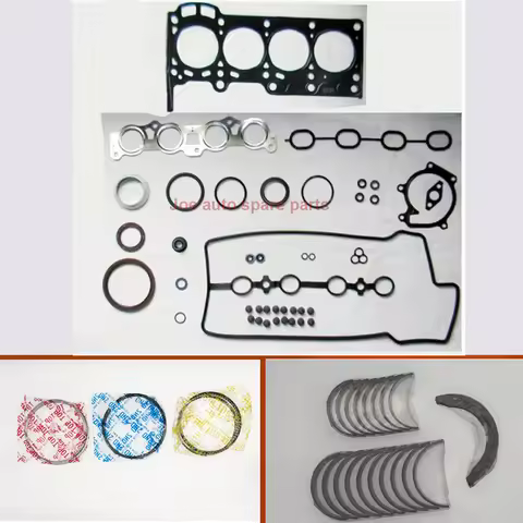 1SZ 1SZFE Engine Full gasket set kit crankshaft connecting rod bearing piston ring for Toyota YARIS 