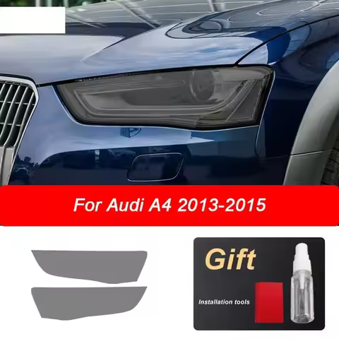 For Audi A3 8V A4 B8 B9 A5 A6 C8 A7 A8 D4 TT E-tron R8 Car Headlights Tint Smoked Black Protective F