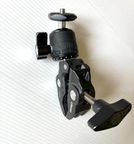 二手大力夾 適用相機/gopro12配件 蟹鉗夾支架 手機夾運動相機騎行支架