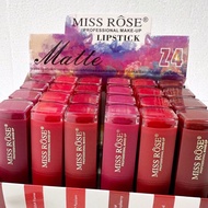 Miss rose Reds shades lipstick 1box24pcs🔥Wholesale2.10