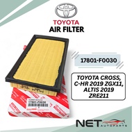 TOYOTA ENGINE AIR FILTER CROSS, C-HR 2019 ZGX11, ALTIS 2019 ZRE211 (17801-F0030)