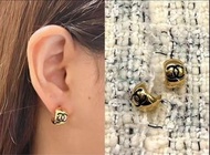 Chanel 26b earrings 熱賣款金色銀色耳環 雙C 耳環 金色/銀色 迷你耳圈