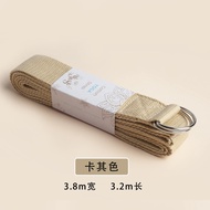 瑜伽艾扬格伸展带双色棉质拉伸带拉筋带健身平衡儿童训练舞蹈生带Yoga Iyengar Stretch Belt Two-Color Cotton Stretch Strap Stretch Strap