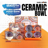 Bohemian Bowl Rice Bowl Ceramic Mangkuk Nasi Japanese Porcelain Bowl Mangkuk Set Ceramik Soup Bowl T