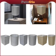 [PETSOLA] Fabric Burlap Lamp Shade Floor Lamp Cover Barrel Fabric Lamp Shade Linen Lamp