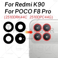 Back Camera Glass Lens For Xiaomi POCO F8 Pro Redmi K90 5G Rear Camera Cover Replacement With Adhesi