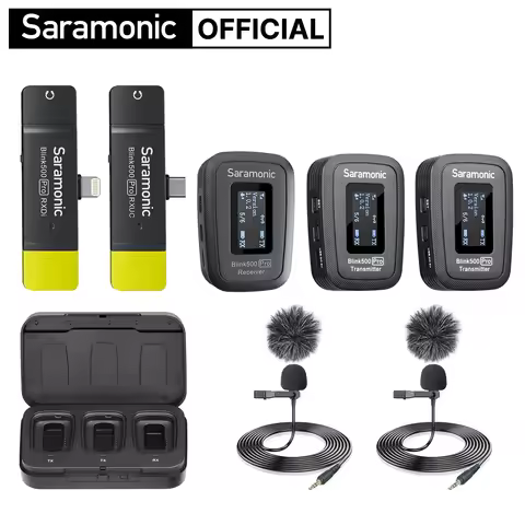 Saramonic Blink500 Pro Wireless Lavalier Microphone for iPhone Android PC Computer DSLR Cameras Yout