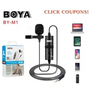 △◄❀BOYA M1 3.5mm Audio Video Record Lavalier Lapel Microphone Clip for Canon Nikon Sony DSLR Camcorder Audio Recorders