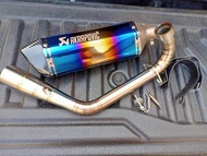 ชุดท่อ XMAX300 ปี 2016-2020 ท่อแต่ง YAMAHA XMAX300 ปี 2016-2020 +ปลายท่อ AK14 นิ้วมีจุกลดเสียง