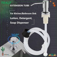 TEALY Soap Dispenser No-spill Home Extension Tube Detergent Stainless Steel Lotion Dispenser