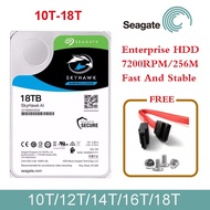 Seagate SkyHawk AI 10TB/12TB/14TB/16TB/18TB 3.5" 7200RPM SATA 6.0Gb/s 256MB Internal Hard Drive For CCTV Surveillance Hard Disk HDD