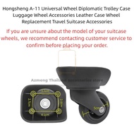 2pcs Hongsheng A-11 Luggage Wheel Replacement Universal Caster Wheel For Diplomat Trolley Case Leath