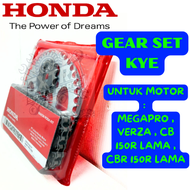 GEAR SET KODE-KYE MEGAPRO CB CBR ORIGINAL HONDA AHM MOTOR MEGA PRO MONO PRIMUS VERZA CB CBR 150R ORI
