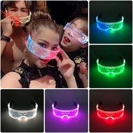 LED Luminous Glasses Led Glasses Light Up Futuristic Glasses Neon Party LED Light Up Visor Eyeglasse