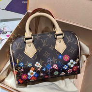 Lv路易威登 村上隆聯名Speedy20 尺寸約長20.5cm 寬12cm 高13.5cm  附件 防塵袋 盒子