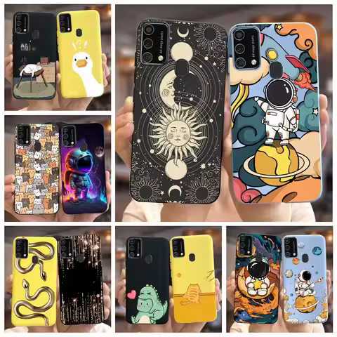 For Samsung Galaxy M31 Prime Case SM-M315F Cute Spaceman Cartoon Phone Cover Case For Samsung M31 M 