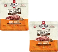 Primal Freeze Dried Dog Food Pronto Beef 25 oz (2-Pack), Complete & Balanced Scoop & Serve Healthy G