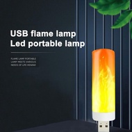 ID LED Flame Effect Light Bulbs Flame Bulb USB Rechargeable Sav