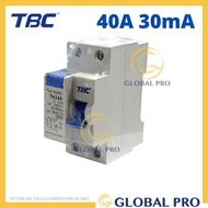 TBC 2 POLE 30mA / 100mA Residual Current Circuit Breaker ELCB 25A / 40A / 63A 2 Pole ELCB/RCCB MCB E