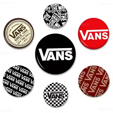 Sport Brand V-VansS Logo Game 58mm Animals Funny Brooches Badge Backpack Clothes Gift Accessory