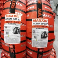 Paket ban tubles maxxis victra 120/70 14 dan 100/80 14  sudah free pentil