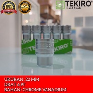 MATA Tekiro Socket Bit 22 mm 1/ 2 Inch 6PT Hand Socket Wrench TEKIRO Socket Bit 1/ 2" 22 MM Socket W