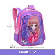 AMILA balo nữ đi hoc cặp cho học sinh cấp 1 Balo Sê-ri Công Chúa Hoạt Hình Học Sinh Mới Siêu Đáng Yê