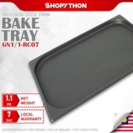 GN1/1 Non-Stick Black Pan 25mm (530x325mm) Convection Combi Oven Bake Cook Tray Cooking  Cheftop Unox Eka Replacement