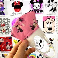 【Ready Stock】50Pcs 0-12 Years Old 3D Baby FAce Mask Dust Mickey Minnie Mask