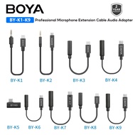BOYA BY-K1-BY-K9 Series Audio Adapter Cable for Wireless Microphone iPhone iPhone 15 Android Smartphone DSLR Cameras DJI OSMO™ ACTION 1(BY-K1 BY-K2 BY-K3 BY-K4 BY-K5 BY-K6 BY-K7 BY-K8 BY-K9)