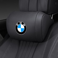 Car Neck Pillow PU Leather Car Headrest Neck Support Pillows Vehicle Neck for BMW 1 2 3 4 5 6 7 Seri