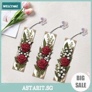 3Pcs Flower Themed DIY Diamond Painting Bookmark Diamond Art Bookmark for DIY Making Beginners Adult