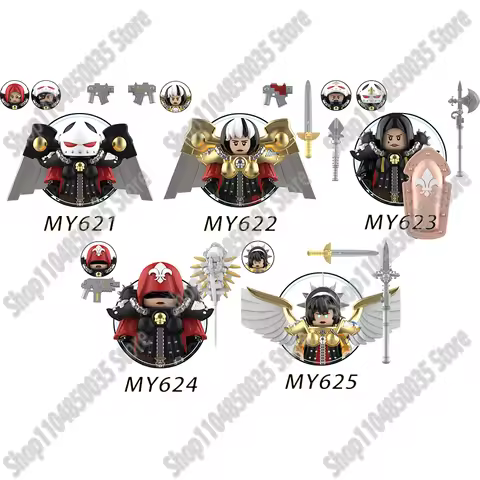 NEW MY621 MY622 MY623 MY624 40k Game Series Assembled MINI Building Blocks Bricks Action Figures For