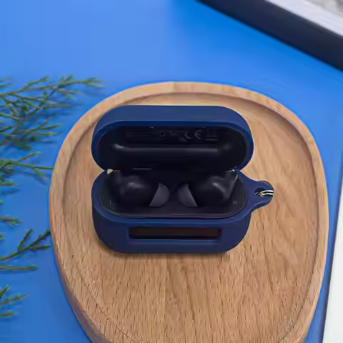 For TOZO NC3 Bluetooth Earphones Silicone Protective Soft Box Storage Cover Solid Color Shell Dustpr