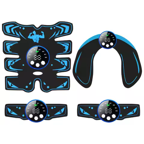 Smart Wireless EMS Abdominal Stimulator and Butt Lifter - Rechargeable Body Shaper Fitness Equipment